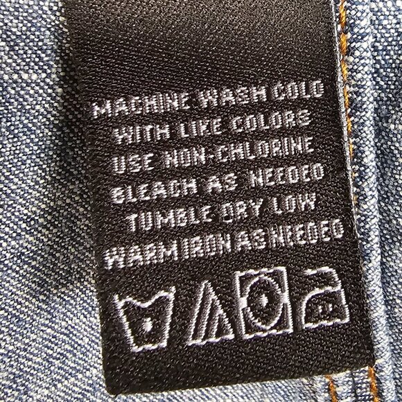 Vintage Perry Ellis Blue Denim Skirt Y2K Boho Retro 8 - Picture 14 of 16